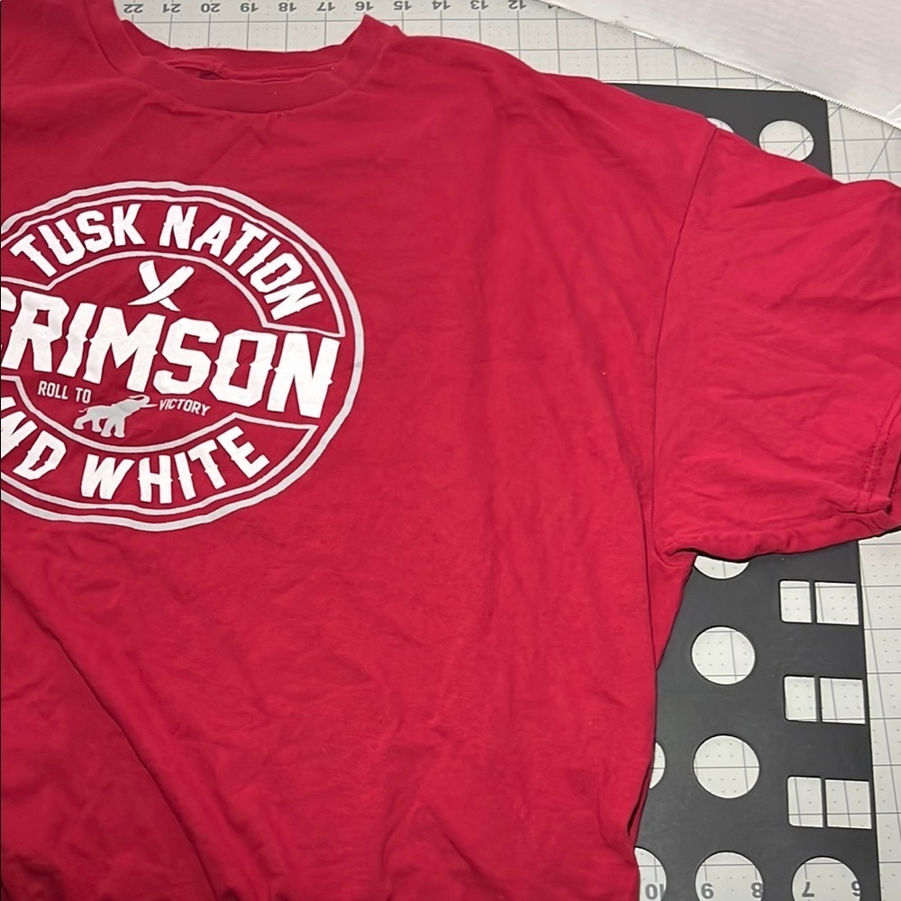 Crimson and White Graphic T-Shirt - Picture 5 of 10